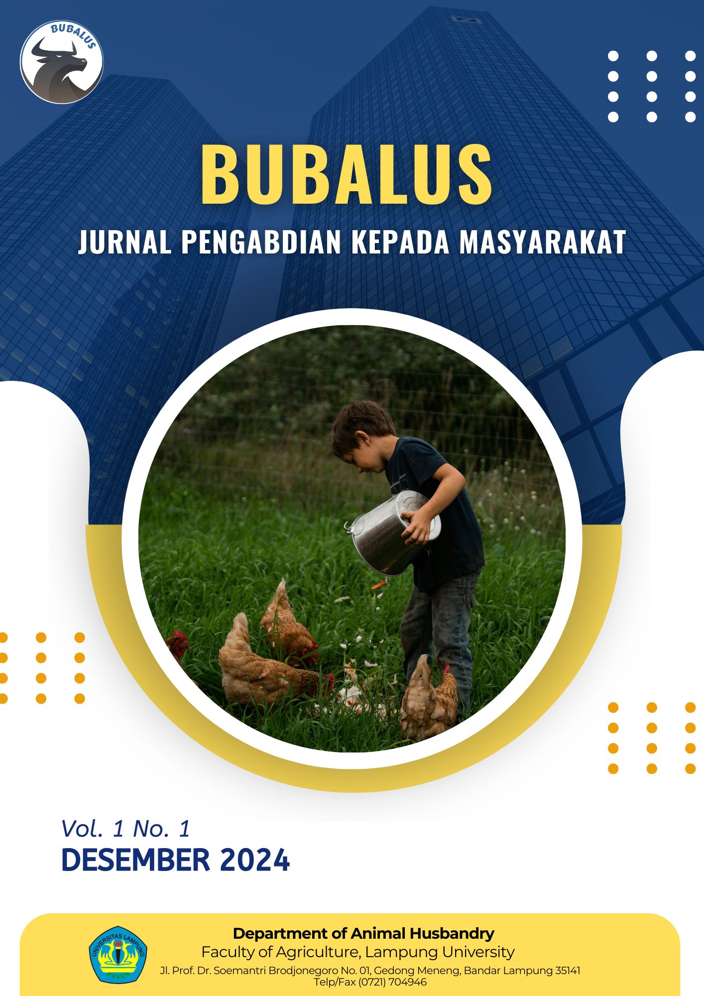 					View Vol. 1 No. 1 (2024): Bubalus: Jurnal Pengabdian kepada Masyarakat 
				