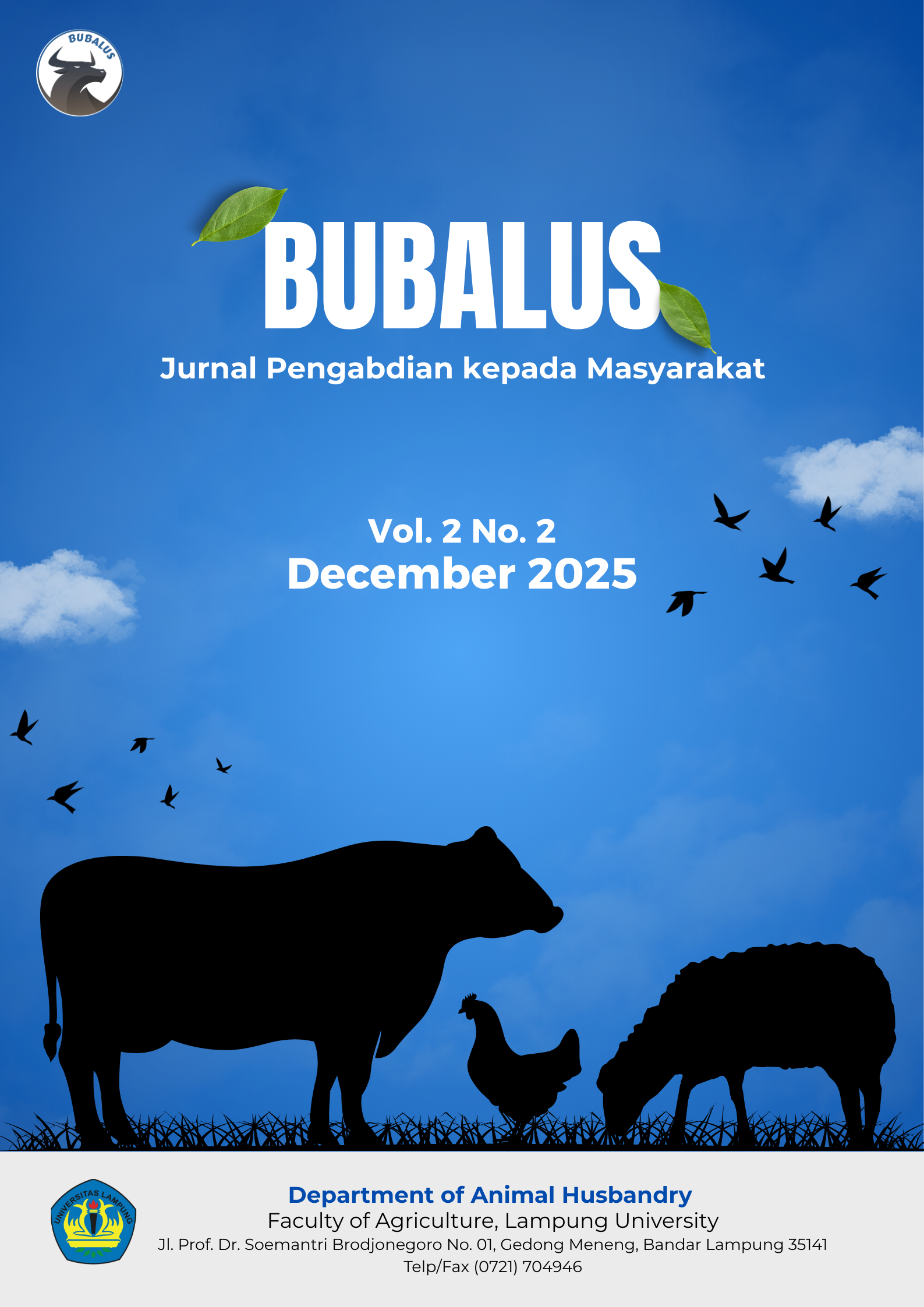					View Vol. 2 No. 2 (2025): Bubalus: Jurnal Pengabdian kepada Masyarakat 
				